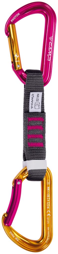 Dégaine C.A.M.P. Photon Express KS 12 Cm - Ultra Légère, Mousquetons SphereLock, Pour Escalade Sportive