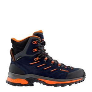 Ανδρικό μποτάκι πεζοπορίας LOWA Randir GTX Mid (211770), χρώμα navy/flame (6957)