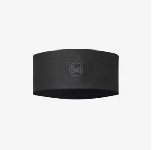 COOLNET UV WIDE HEADBAND SOLID BLACK BUFF