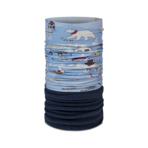 BUFF Polar Neckwear Junior Imus Washed Blue – παιδική γκέτα λαιμού fleece, κωδ. 136818.725 – κύρια φωτογραφία